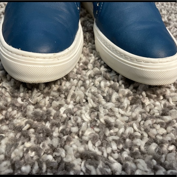 🇮🇹 Peperosa Women 102 Derbys Flats Blue natural leather loafers Made in Italy - Picture 3 of 10